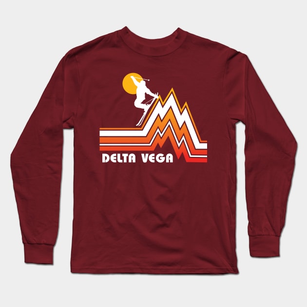 Ski Delta Vega Long Sleeve T-Shirt by MindsparkCreative